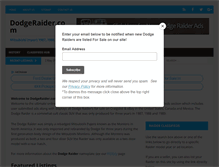 Tablet Screenshot of dodgeraider.com